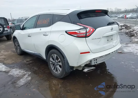 2016 Nissan Murano S z USA, uszkodzony, nr VIN 5N1AZ2MH6GN150788